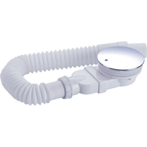 Ultra-flat 90mm shower drain – with odor filter and shower head – white chrome cover – easy installation (1/5)