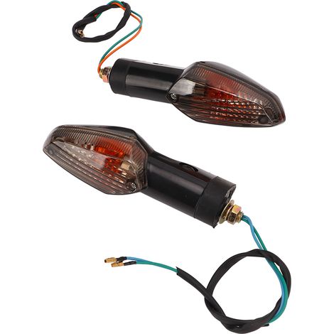 2 clignotants de moto Clignotants de remplacement pour CBR250 250R CB300F CBF 125 150 2013-2017, couvercle fumé (1/5)