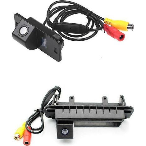 cámaras de espejo retrovisor para estacionamiento de automóvil, 420 líneas de TV, compatibles con BMW y Mercedes Benz C, cámara de respaldo para manija de maletero, 520 líneas de TV. (1/5)