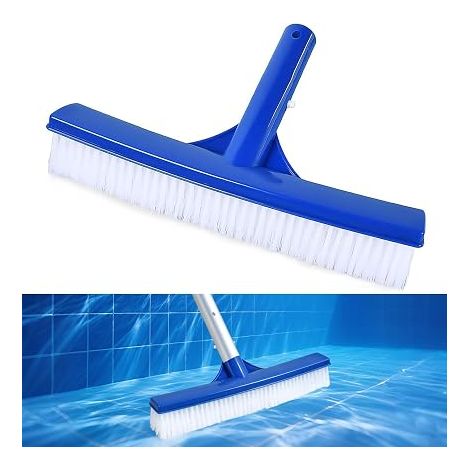 Pool Brush Head, 26cm Pool Brush Head, Brush for Pool Tiles, Floors, Walls, Pool Cleaning Brush with EZ Clip and Handle, for Bathroom, Spa, Kitchen (1/5)