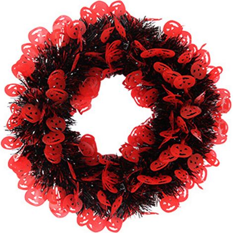 Guirlande Rondes - Guirlande Décorative pour Porte et Mur - 30 cm - Pour Halloween et Noël - 1 Pièce (1/5)