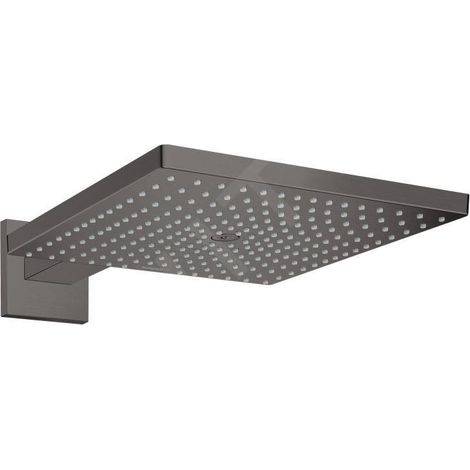 Hansgrohe Raindance E - Douche de tête E 300 avec bras de douche, noir chromé brossé 26238340 (1/5)