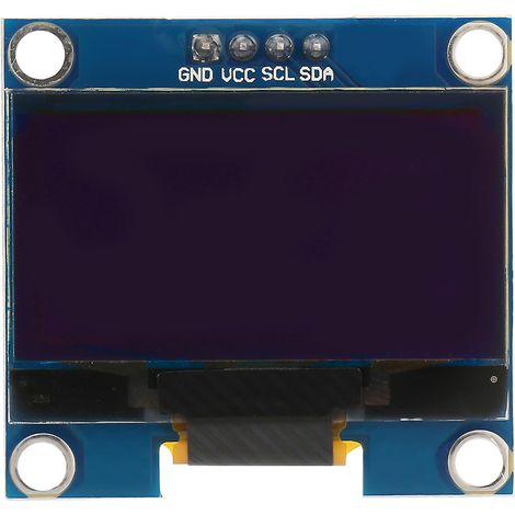 Module d'affichage OLED 1,3 pouce - Communication IIC/I2C - Texte blanc 128 x 64 (1/5)