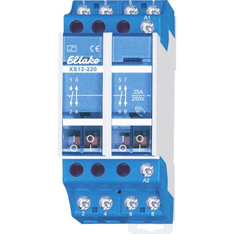 Télérupteur pour profilé Eltako XS12-220-230V 2 NO (T), 2 NF (R) 230 V 15 A 1 pc(s) (1/2)