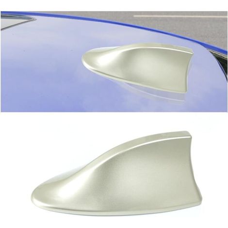 Shark Fin Roof Antenna Decoration, Car Shark Fin Antenna Cover, Automotive Roof Antennas, for Most Cars, Improve Signal (Gold) (1/5)