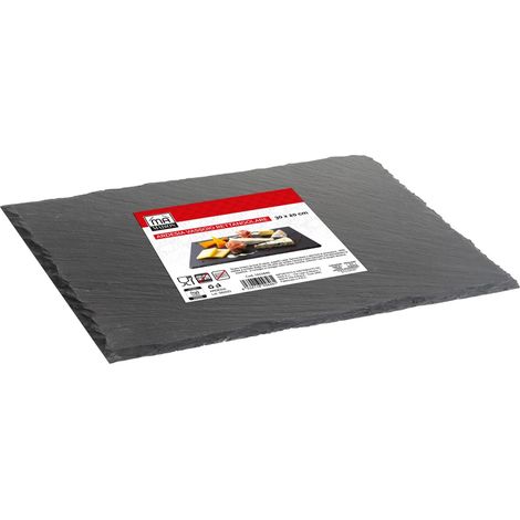 MAURY'S VASSOIO RETTANGOLARE IN ARDESIA 30 X 30 CM PER ANTIPASTI O DESSERT