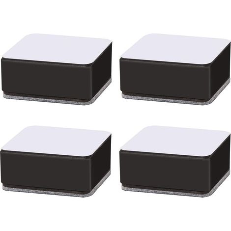 Rehausseurs de Meubles Pieds de Meubles de Lit Table Élévatrice Canapé Lit Riser Rehausseurs de Lit en Acier Carbone Rehausseur de Meuble Adhesif pour Canapé Table Basse Armoire Lit Bureau 4 Pièces (1/5)