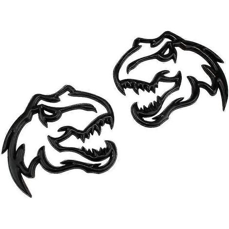 Auto-Metall Tyrannosaurus Rex Velociraptor Raptor Dinosaurier Logo Kofferraum Karosserie Abzeichen Emblem Aufkleber Tier Styling Aufkleber Zubehör--B