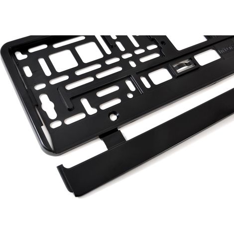 Cadre de plaque d'immatriculation noir flexible amio-01162