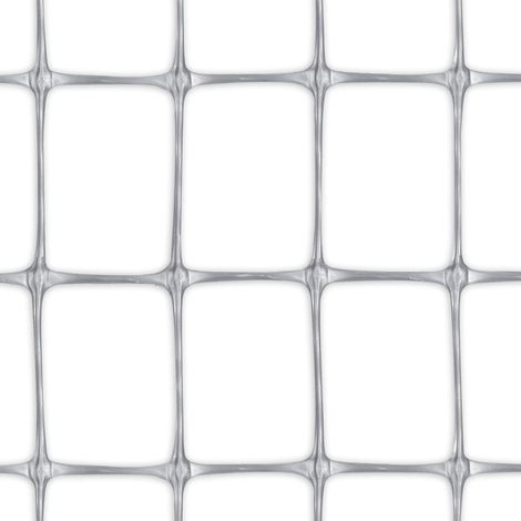 RETE DA RECINZIONE IN PLASTICA MILLENNIUM ARGENTO H 1.00x10 M (1/5)