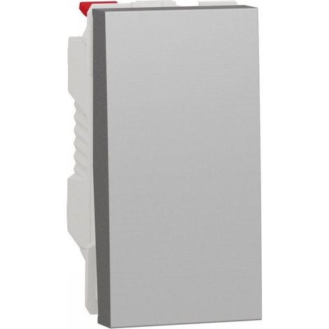 Interrupteur aluminium 1 module SCHNEIDER NU310130