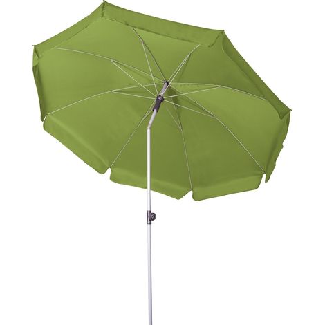 Sonnenschirm GS Active ca. 200/8tlg. fresh green, Gestell silber Dessin 836 (1/5)