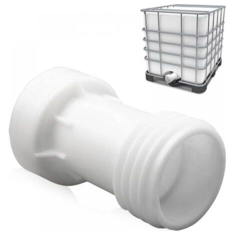 Adaptateur IBC S60x6 Joint Extension 60mm Réservoir Vanne 1000L Plastique Gros Filetage Droit S60x6 Conteneur IBC Accessoires Connexion Réservoir (1/5)