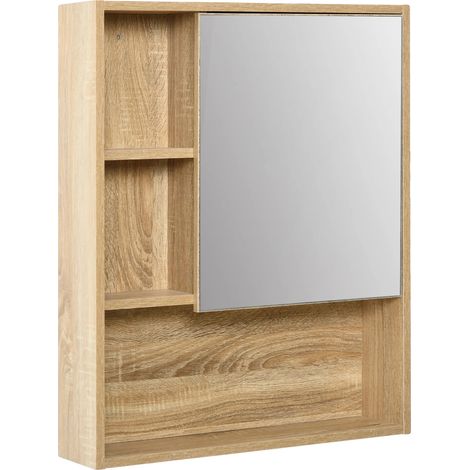 Meuble de Salle de Bain, Étagère Réglable en Hauteur, 60cm de Largeur, 15cm de Profondeur, 76cm de Hauteur, Construction en MDF (1/5)