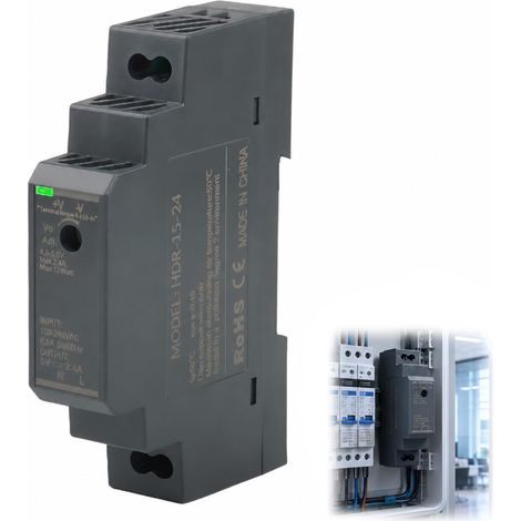 DIN Rail Power Supply DC 5V 2.4A 12W Transformer Input 100-240V AC  Power Supply for Industrial, Domestic, LED Lighting, and Digital Products (1/5)