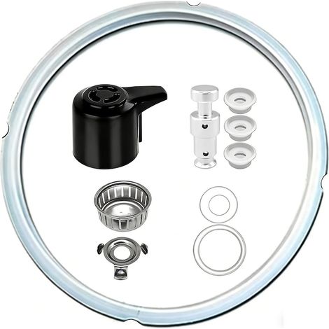 Ensemble de 10 accessoires pour autocuiseur : joint, soupape de décompression, flotteur, filtre anti-obstruction, 5 L/6 L (1/5)