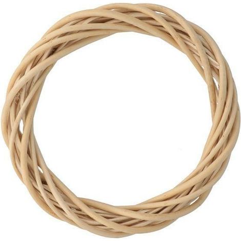 Couronne - ARTEMIO - 15 cm - Beige - Décoration florale - Mixte