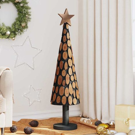 Weihnachtsbaum mit Ständer Braun 120 cm Massivholz Teak