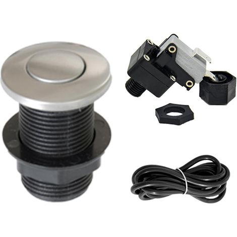 Interrupteur pneumatique pour broyeur à déchets, kit d'interrupteur pneumatique pour baignoire spa, pièces détachées pour broyeur à déchets (1/5)