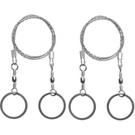 FENOPLASTICAScie à fil de survie, scie à fil de poche en deux parties, idéale pour l'équipement de survie, le camping, la chasse, l'exploitation forestière, les trousses d'outils d'urgence et les chaî (1/4)