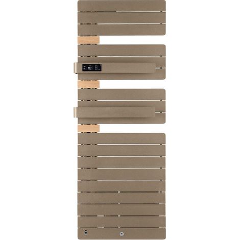 Elektrischer Handtuchwärmer Allure Virtuose Mast links 1750W Sandbraun/Eiche - THERMOR - 483133 (1/5)