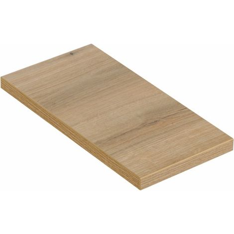 Plan vasche VANO – Farbe Eiche – B20 × T40 × H2 cm – Zum Auflegen