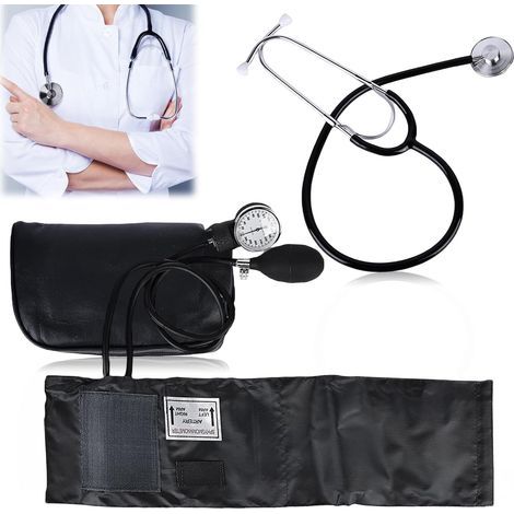 Tensiomètre manuel avec stéthoscope et brassard, kit Bp classique avec sac de transport (1/5)