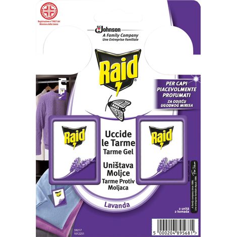 TARME GEL LAVANDA RAID 2 PZ- S.C.JOHNSON ITALY- 24,0 confezione