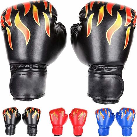 Guantoni da boxe per bambini dai 3 ai 14 anni – Guanti da allenamento da 113 g e 173 g per MMA, Muay Thai, kickboxing e sacco da boxe  Pesi leggeri per giovani atleti (1/5)