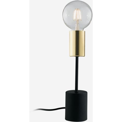 Industrielle Metall-Tischlampe mit E27-Fassung im modernen Design - Blake