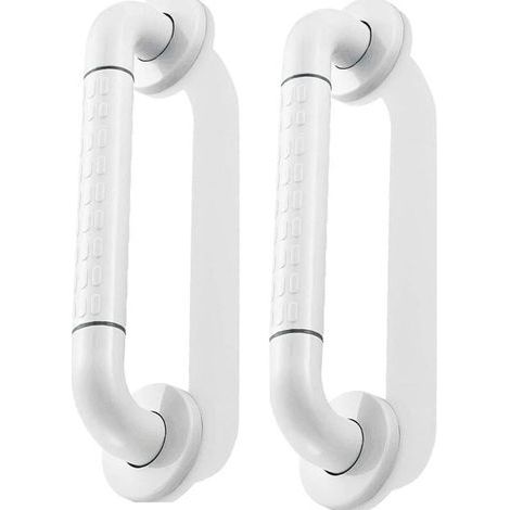 Barre d'appui pour toilettes de 40 cm, poignée de baignoire de sécurité, barre d'appui de salle de bain murale en acier inoxydable, poignée de baignoire antidérapante (1/4)