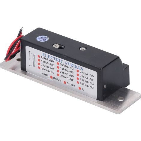 Serrure électrique renforcée avec sécurité intégrée, 12 V CC pour système de contrôle d'accès, serrures à cylindre (1/5)