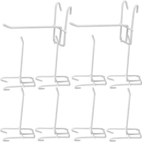 de 10 crochets muraux en fer blanc à structure ajourée au (1/5)