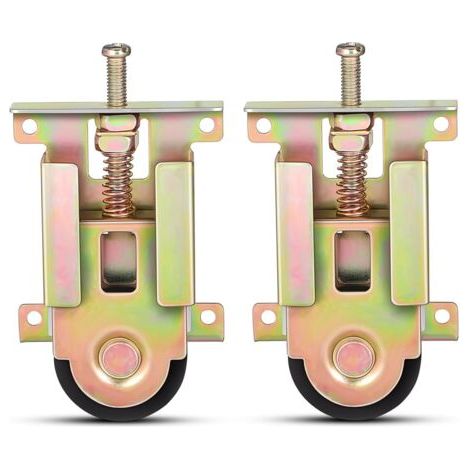 Set of 2 ball bearing rollers for sliding doors, cabinet door fittings, window rollers, metal cabinet door fittings--DTEKGAZ