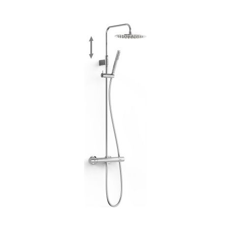 Colonne de douche thermostatique 2 voies Chrome - TRES 19038708