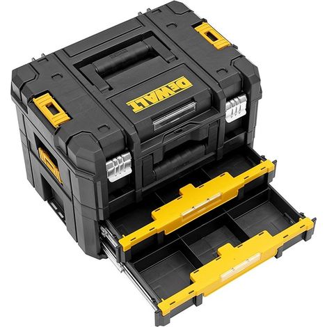 Dewalt TStak Combo II + IV Power Tool Storage Box + Drawer Case 2 Shallow Draws (1/3)
