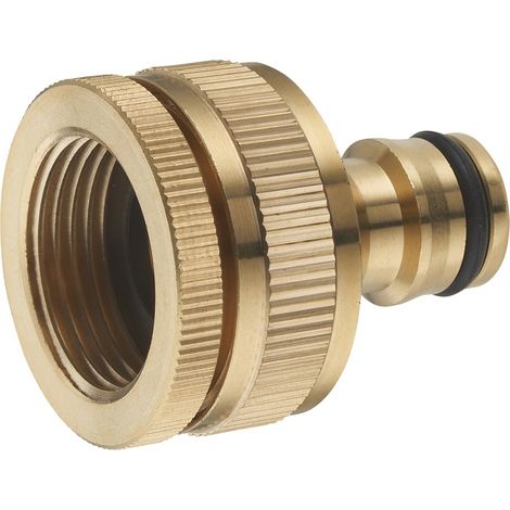 AROZ Sdoppiatore per rubinetto automatico in ottone femmina 1'' + riduzione femmina 3/4''
