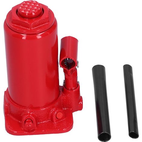 Cric de voiture 10 tonnes rouge, outil de maintenance et réparation pour garage (1/5)