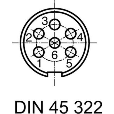 Amphenol T 3477 000 Cosse cylindrique mâle embase mâle Nombre total de pôles: 7 Série (connecteur rond): C091 1 pc(s) (1/3)