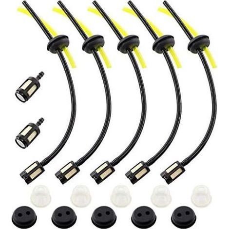 VURAHOME – 5-teiliges Universal-Kraftstofffilter-Set mit Ersatz-Kraftstoffleitungsdichtung für Freischneider, Rasenmäher, Kettensäge, Heckenschere und Gartenschere mit Kraftstofffiltertankdichtung (1/5)