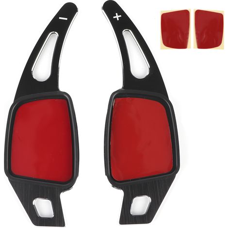 2Paires d'extensions de palettes de changement de vitesse en alliage d'aluminium pour volant, compatibles A3 A4 A5 Q2 Q5 Q7 (1/5)