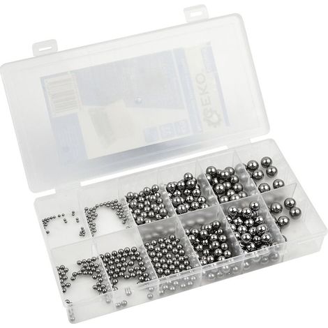 Billes acier geko g03605 470 pièces 11 tailles (1/2)