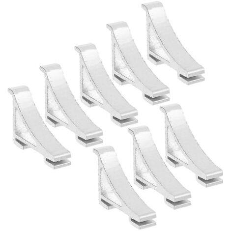 Ensemble de 8 étagères pliables avec clips réglables pour réfrigérateur et congélateur - AquaForge (1/3)