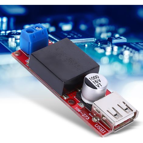 Module d'alimentation abaisseur CC-CC 7-24 V vers 5 V 3 A avec interface USB (1/5)