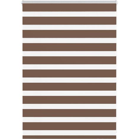 Doppelrollo Braun 105x100 cm Stoffbreite 100,9 cm Polyester