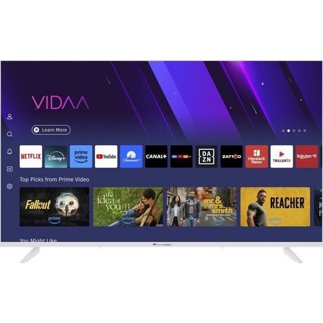 Continental Edison – TV LED 43" UHD 4K QLED CELED43SVQLB26B7 – 3 ports HDMI – Dolby Audio – Design blanc