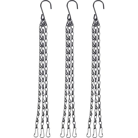 Support suspendu en fer, imitation rotin, pour pots de fleurs, mangeoires à oiseaux, panier lanterne (1/5)