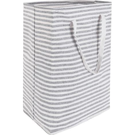 Panier à Linge, 75L Panier a Linge Pliable avec Poignées, Grande Capacité Corbeille à linge Imperméable portable, Sac Linge Sale Voyage, pour Chambre, Salle de Bain, Buanderie (1/5)