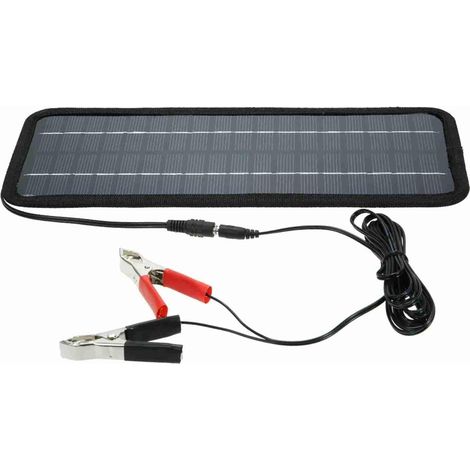 Chargeur de Voiture, Kit de D'entretien de Panneau Portable Léger 18 V 20 W pour Véhicules, Bateau, moto. Installation Facile avec Ventouses ou Ceinture (1/5)