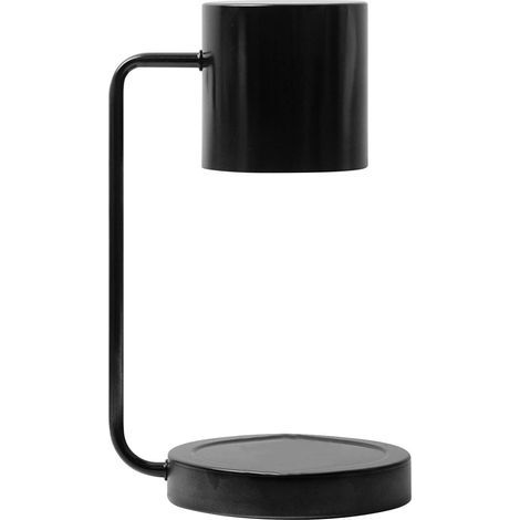 Spacnana Lampe Chauffe-Bougie, Lampe à Bougie à intensité Variable, Chauffe-Bougie en Métal, Fond de Cire pour Bougie Grand Pot (Noir). (1/5)